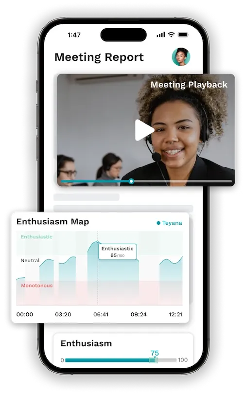 TalkMeUp hero image on mobile device